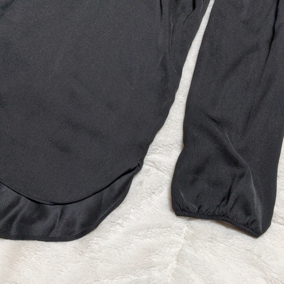 Apt. 9 Sheer black top with rhinestones V neckline XL Christmas sheer dressy - Picture 8 of 8